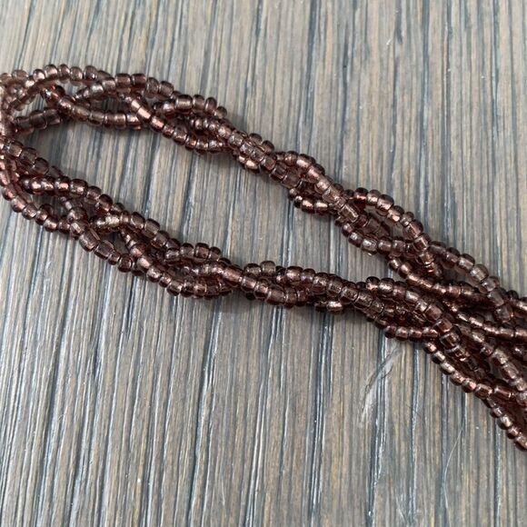 Mod By Design Beaded Wristlet – Mother of Pearl & Horn Tile Pouch - Picture 7 of 11